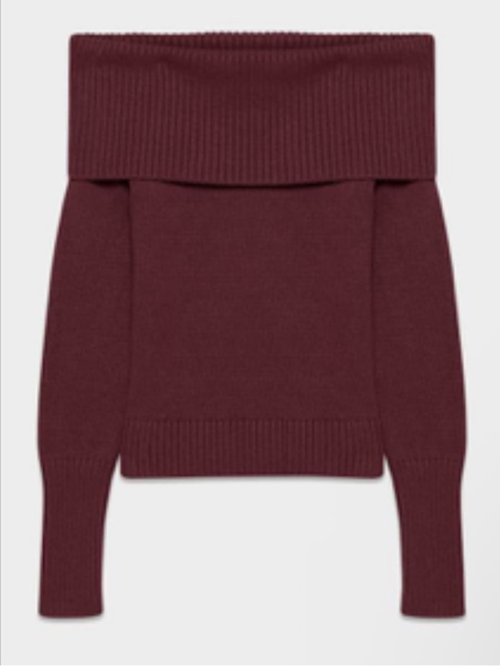 Aritzia Sunday Best Topaz Sweater - 	SUMAC BURGUNDY